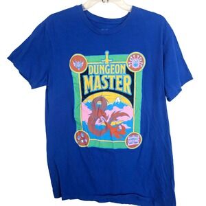 Dungeons & Dragons Dungeon Master Blue Graphic T-Shirt Mens Large 2023 Wizards‎